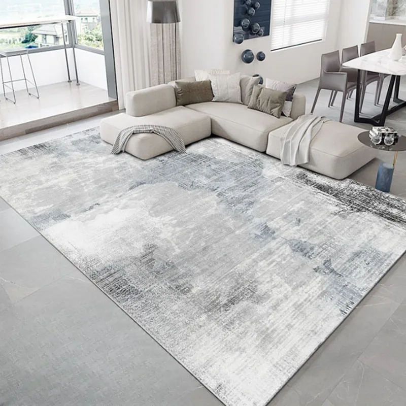 

Living room carpet coffee table blanket sofa Nordic minimalist gray exhibition hall home home floor mat bedroom