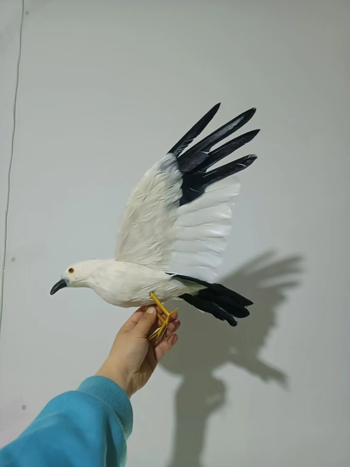 Cute simulation wings seagull model foam&feather lovely bird about 32x50cm xf0062
