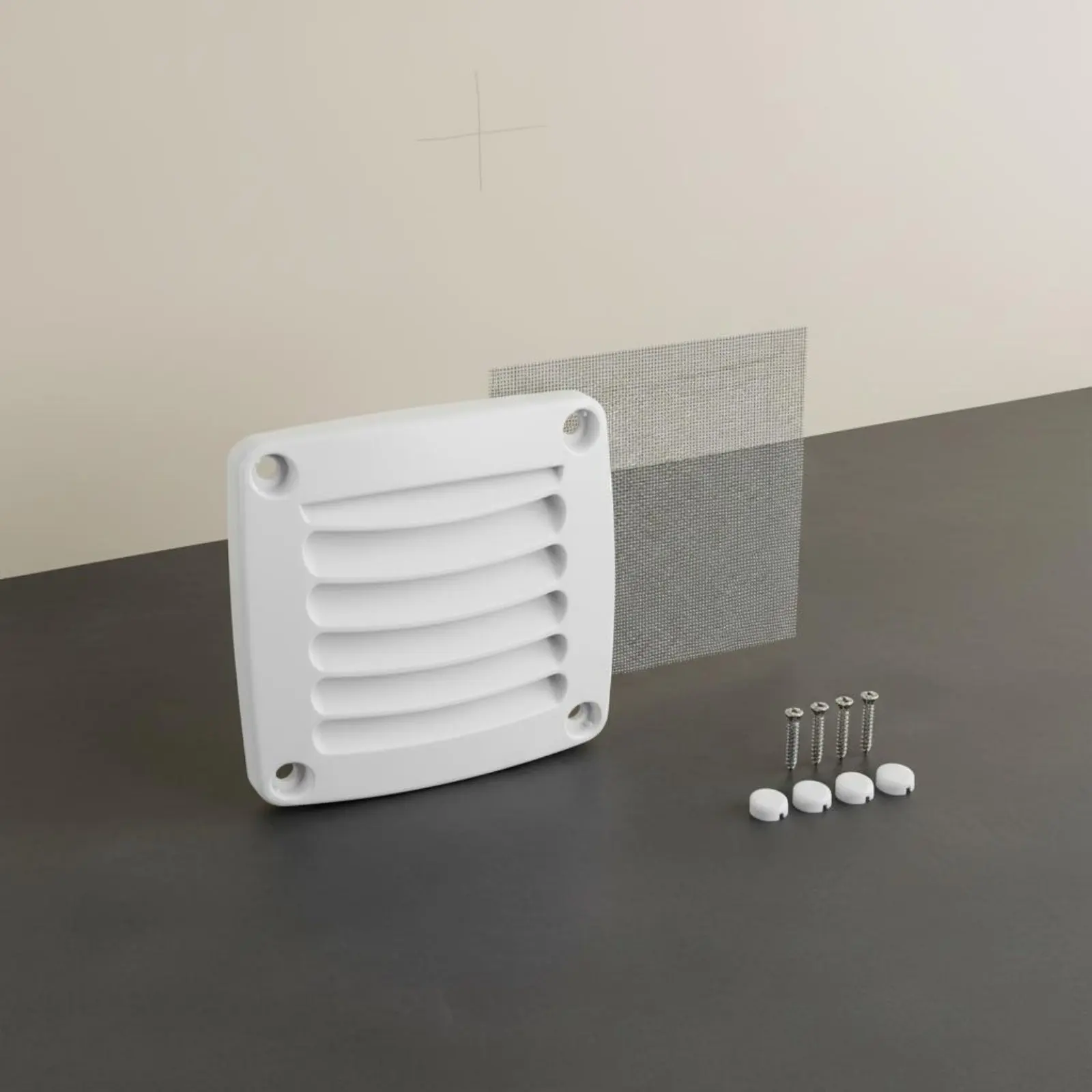 ABS Plastic Ventilation Grille Boat Boat Air Vent Boat Ventilation Louver Long-Lasting Louvered Air Vent