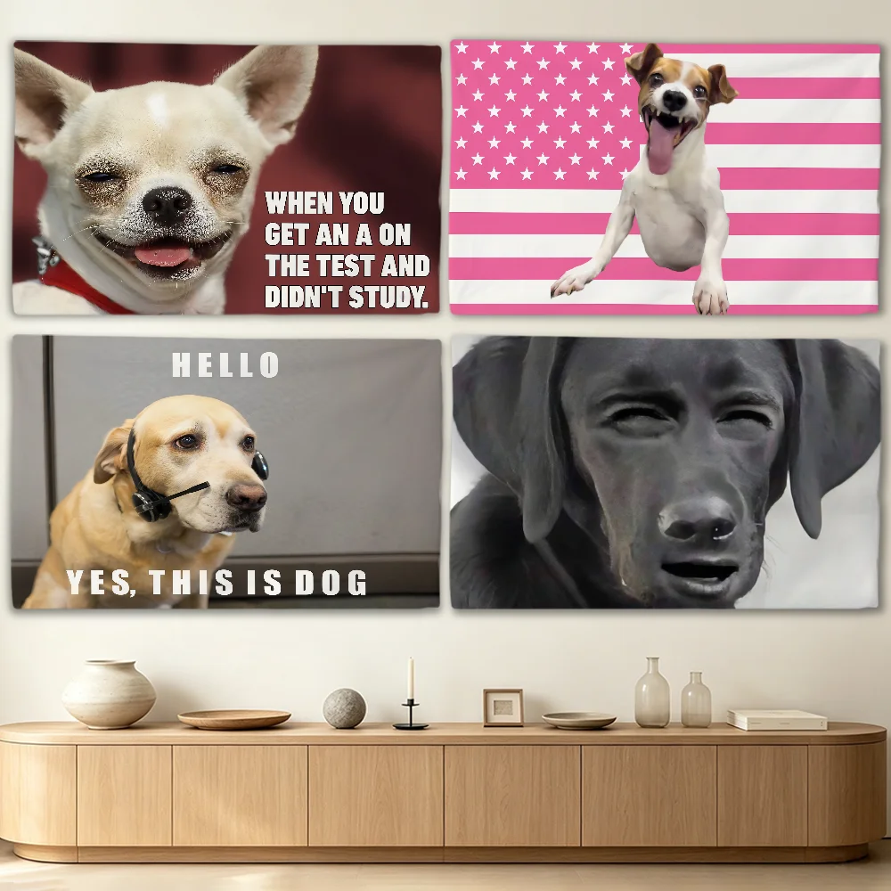 Sally Dog Meme flag Advertising Banner for Camping Decoration Outdoor & Garage Wall Hanging Decorations