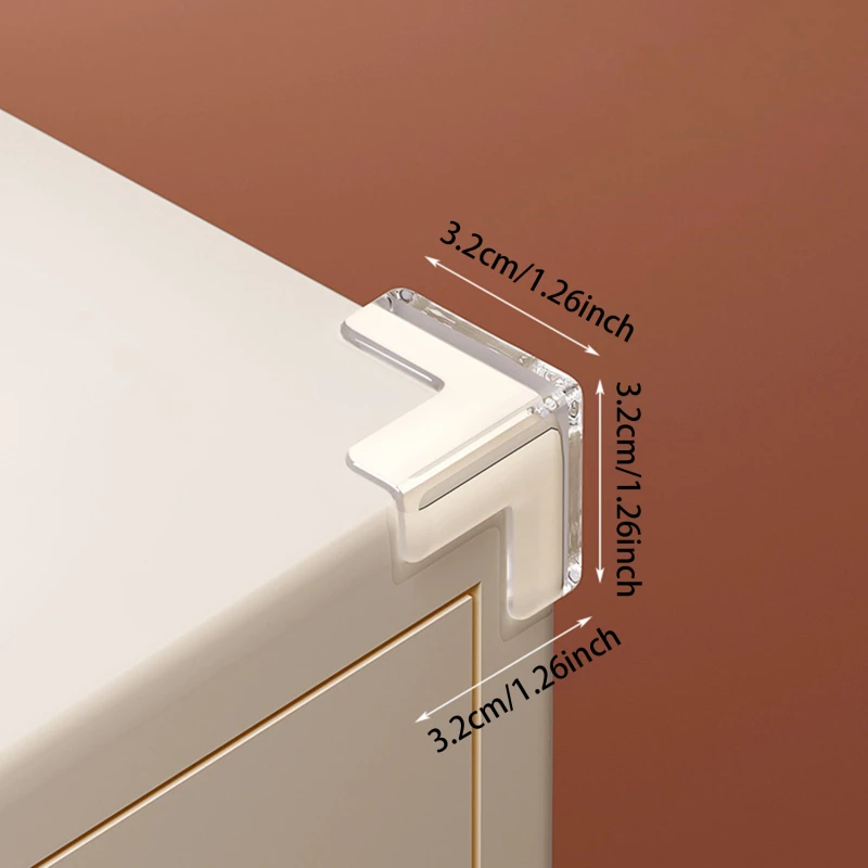 10pcs PVC Anti-collisione angolo protezione angolare di sicurezza per bambini tavolo morbido trasparente Anti collisione protezioni per bordi angolari