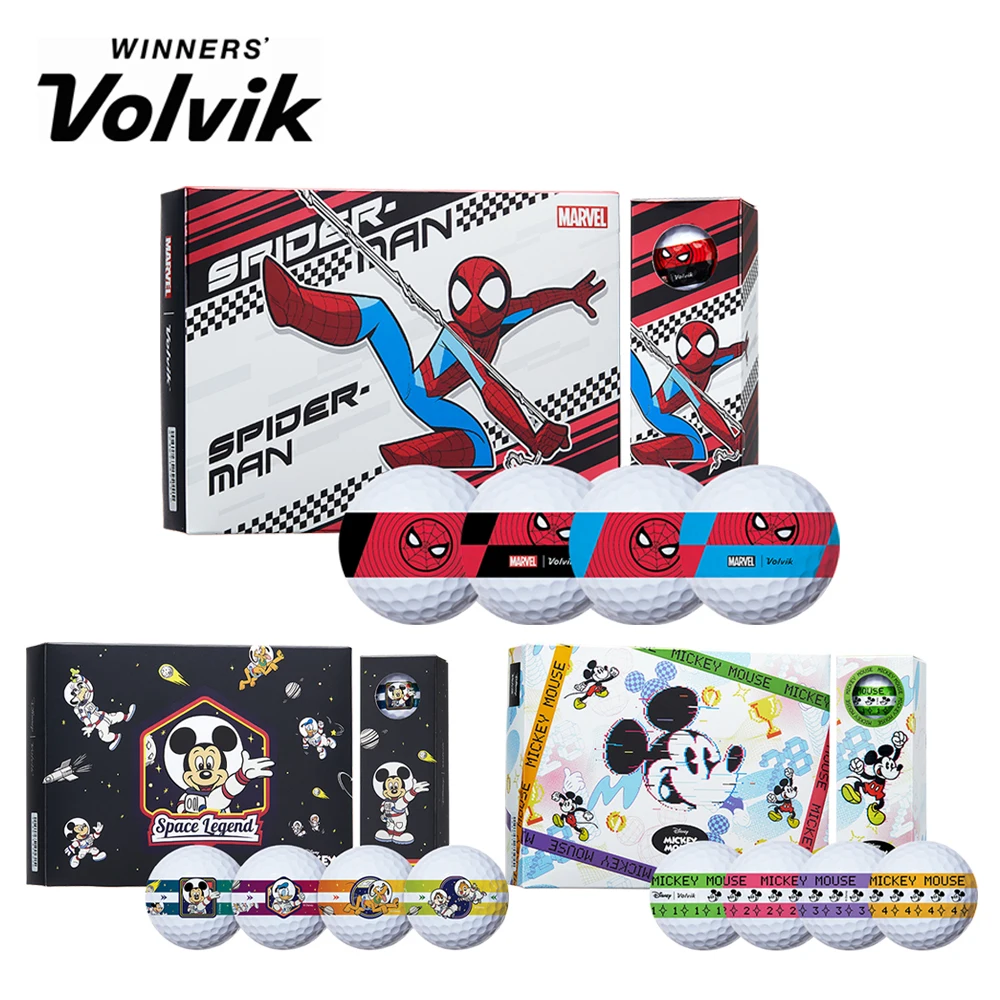 Volvic Golf Ball Marvel Disney Track Vista3 360 3-Piece 1 dozen 12 ball