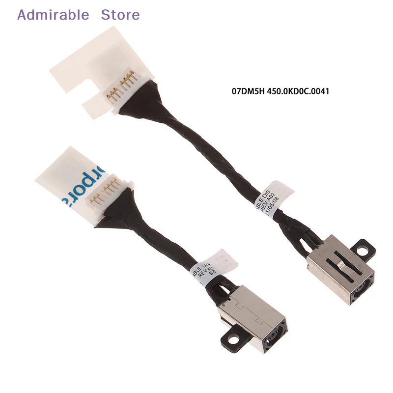 wFor  Latitude 3410 3510 E3510 E3410 Laptop Charging Flex Cable 07DM5H 0N8R4T DC Power Jack cable