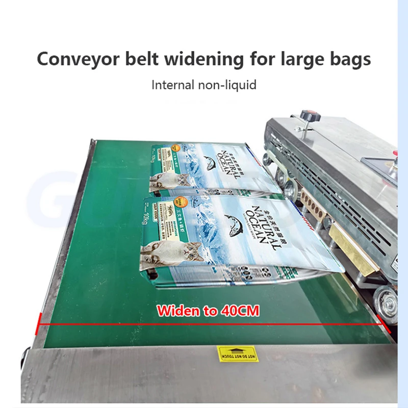 Imagem -03 - Auto Horizontal Bolsa Sealer Máquina de Selagem de Banda de Plástico Contínuo Café Embalagem Bolsas de Alimentos Bolsas de Upgrade Fr-990
