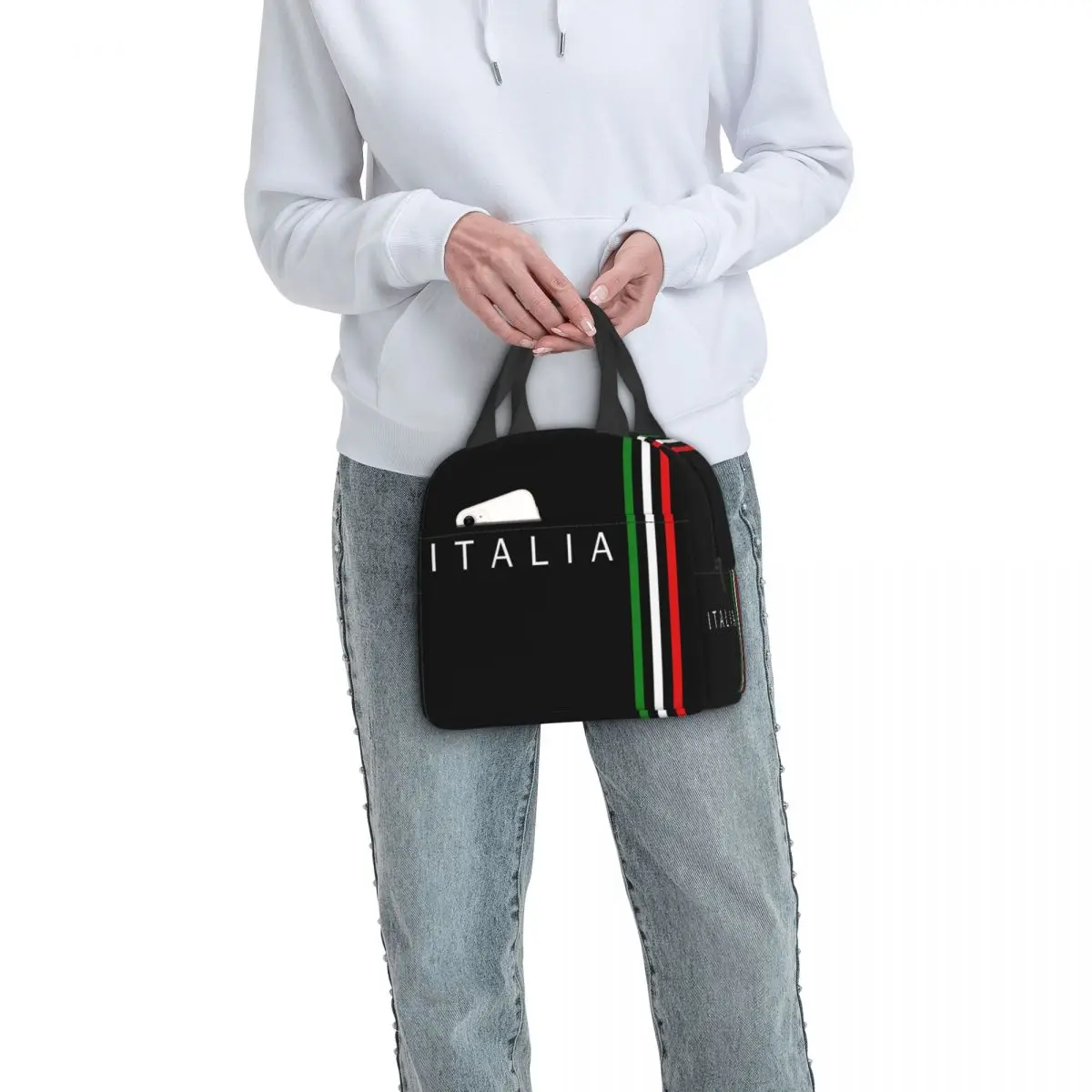 Italia Flag Lunch Box per donna multifunzione Italian Proud Thermal Cooler Food Insulated Lunch Bag borse da Picnic riutilizzabili