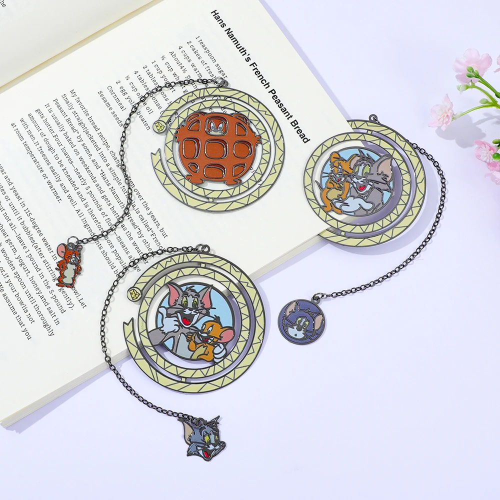 Tom und Jerry Metall-Lesezeichen, Anime-Fans, Buchseitenmarker, Weihnachtsgeschenk für beste Schwester, Thanksgiving-Geschenk