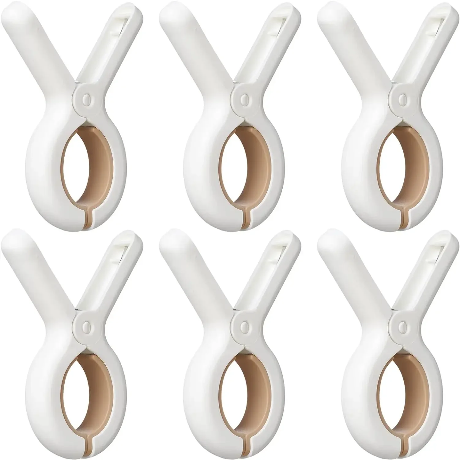 12 Pack Plastic Clothes Pins with Strong Anti-Rust Springs,Heavy Duty Beach Towel Clips,Laundry Clothespins to Keep Your Towel