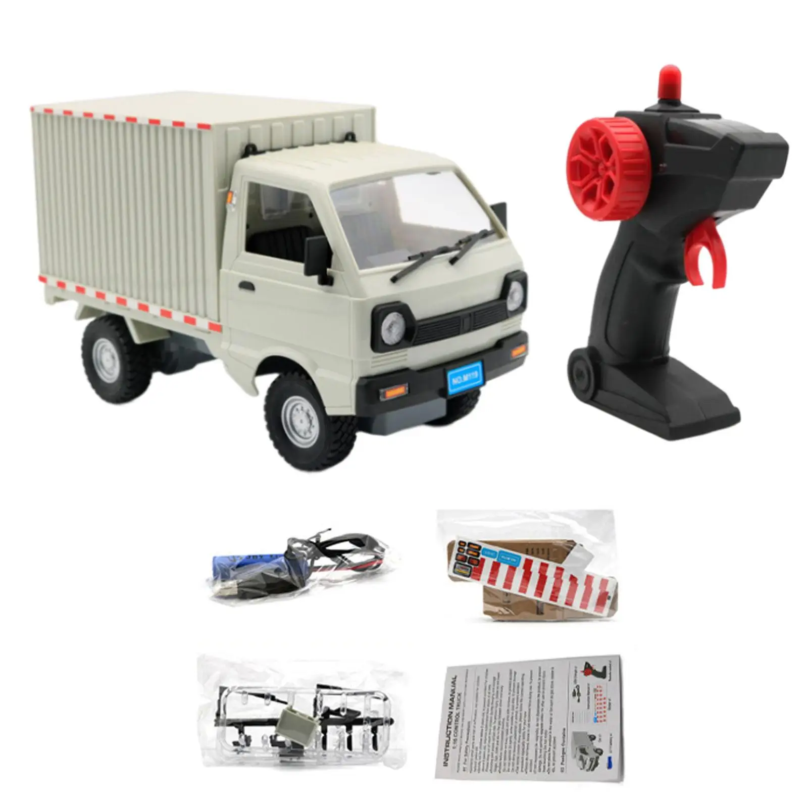 1/16 High Speed Remote Control Car Cargo Truck 30 Minutes Playing Time Electric Hobby Toy 2WD Wheel Drive Pickup Truck Boy Toy