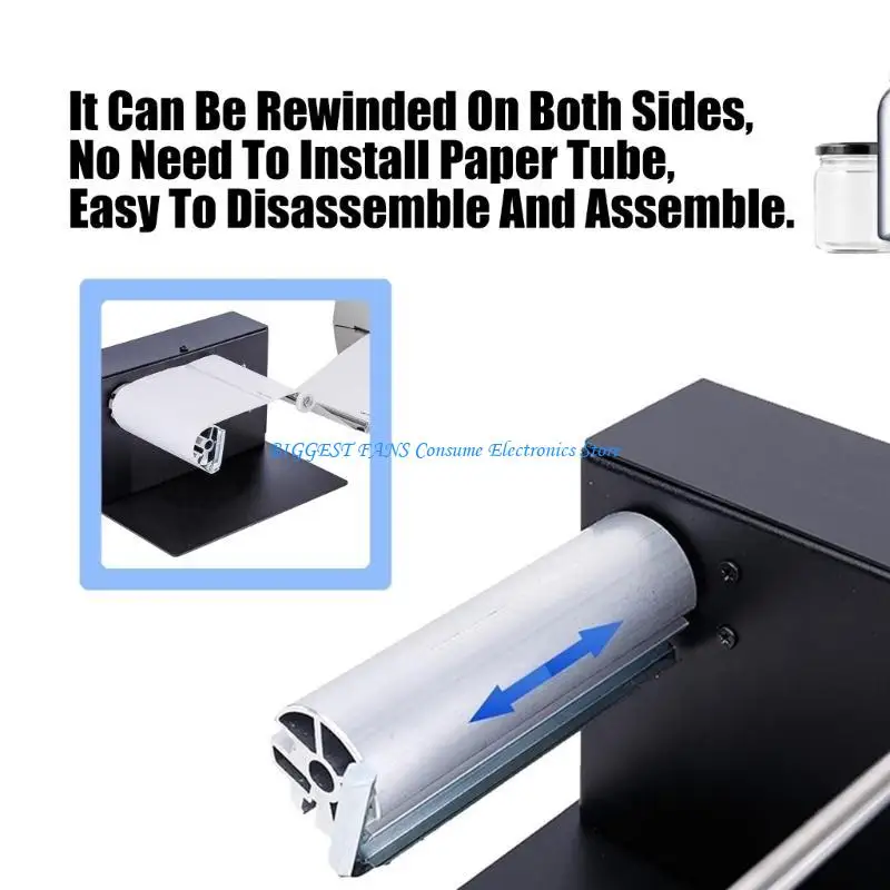 

1PC Automatic Label Rewinding Machine Electric Sticker Rewinder Two-way Rewinding