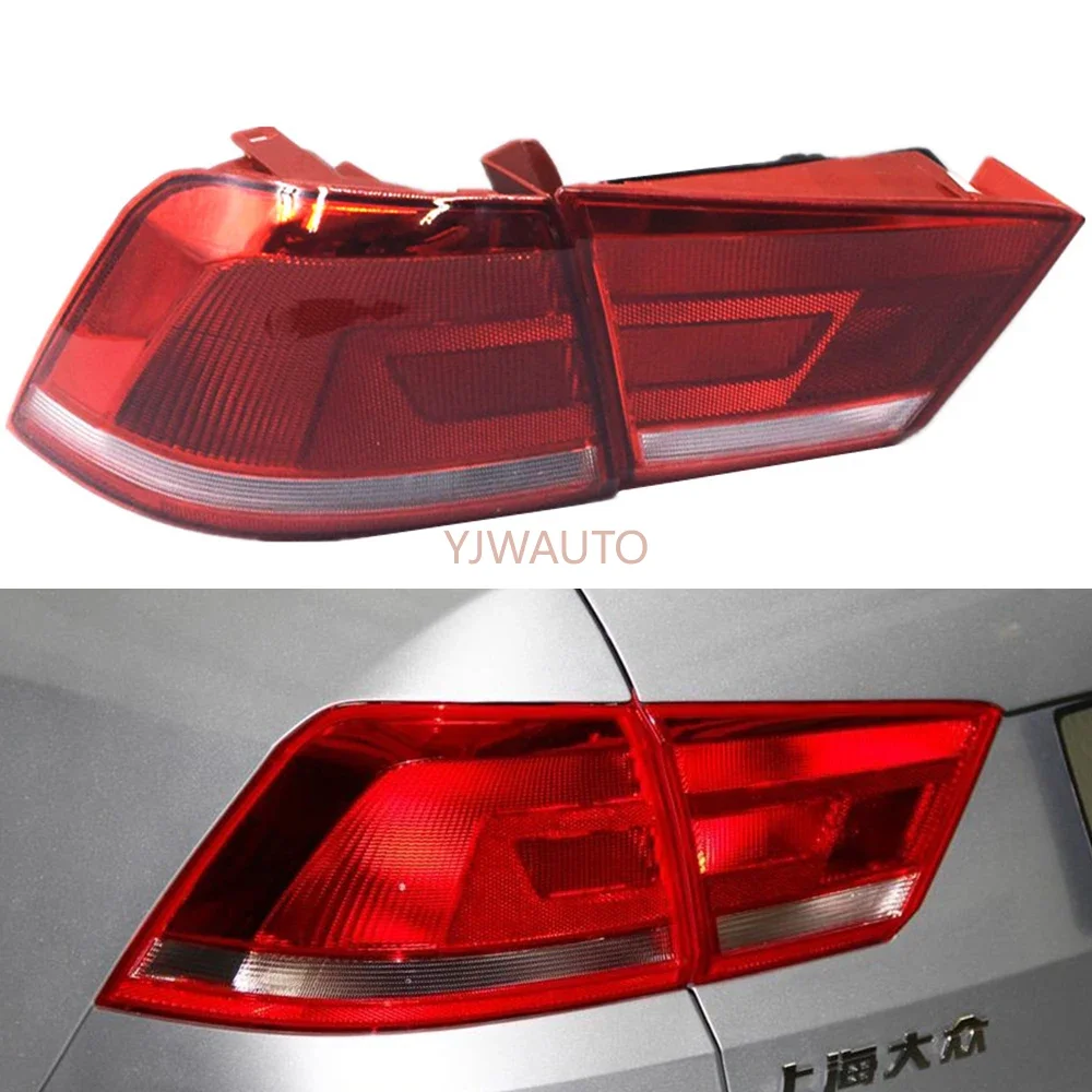 Para vw santana quantum 2013 2014 2015 luz traseira do carro conjunto de luz de freio traseiro automático sinal volta invertendo lâmpada nevoeiro