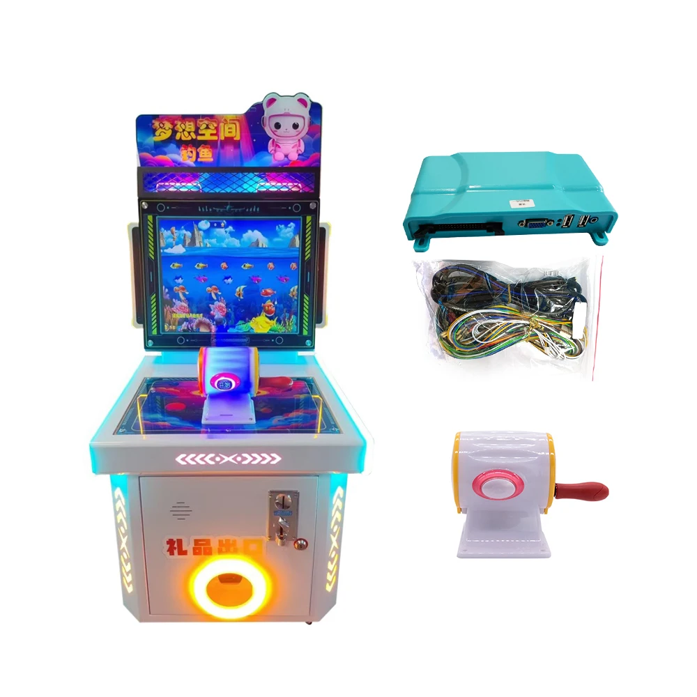 

Arcade Video Game Simulator Machine Go fishing kit for Kids and Adults 1 Player motherboard with Joystick