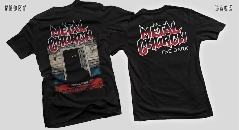 New Dtg/Dtf printed T-shirt - METAL CHURCH- The Dark - size- S,M,L,XL,2-3-4-5