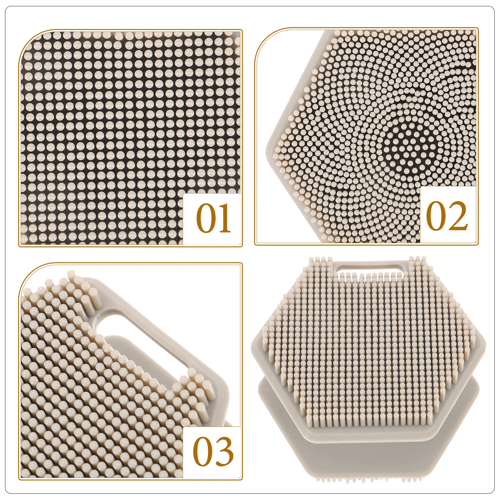 فرشاة تنظيف الوجه من السيليكون مزدوجة الجوانب، منظف المسام العميقة، مقشر الوجه لإزالة الرؤوس السوداء #4