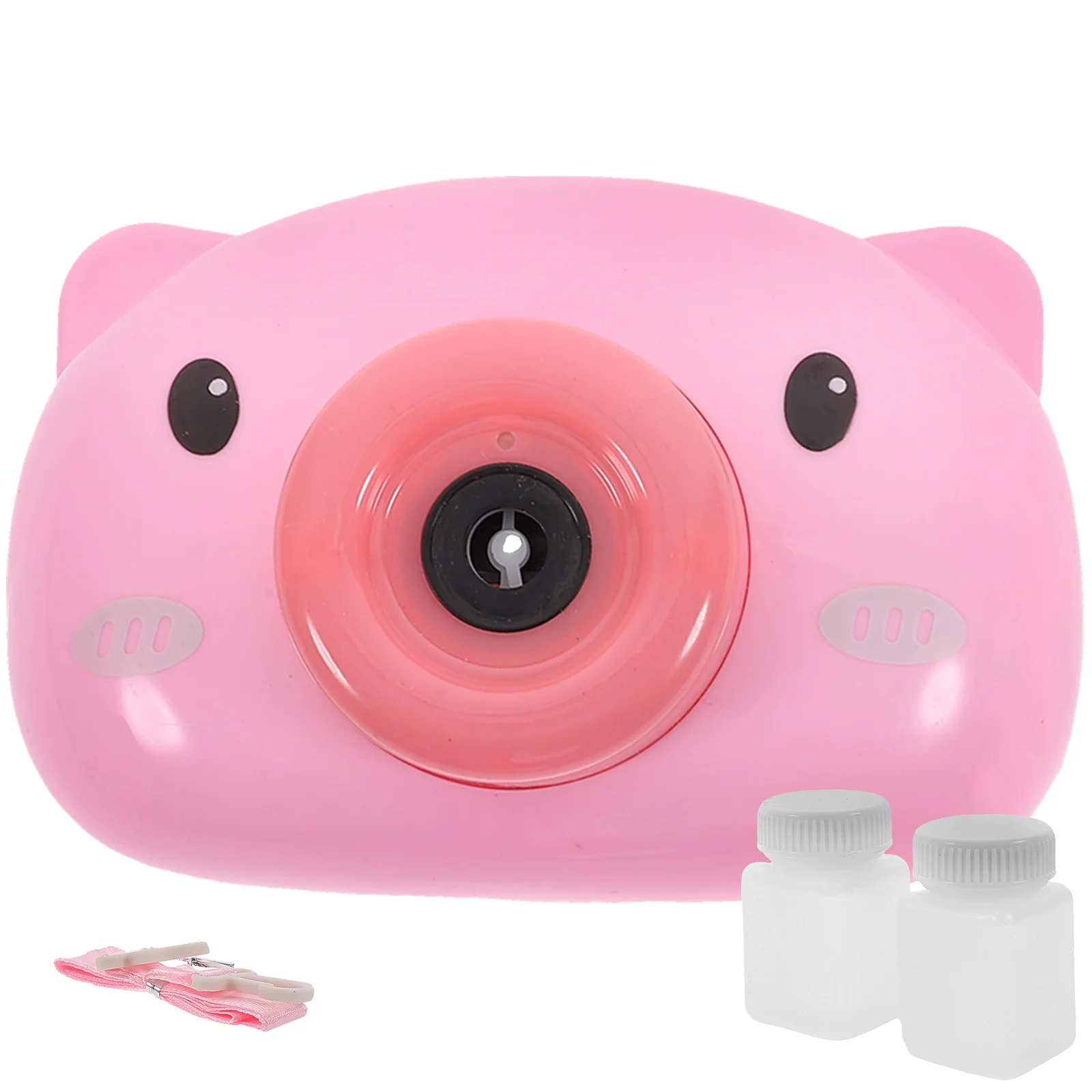 1 Zestaw Elektrycznej Maszynki do Robienia Baniek Mydlanych Mini Wytwornica Baniek w Kształcie Kreskówkowej Świnki dla Dzieci Dziewczynek na Piknik na Świeżym Powietrzu Kemping Podróże Nie