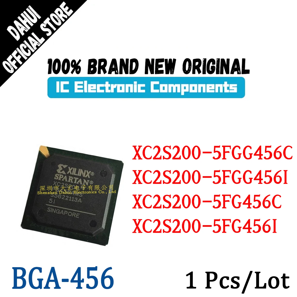 

XC2S200-5FGG456C XC2S200-5FGG456I XC2S200-5FG456C XC2S200-5FG456I BGA-456 Programming logic chip IC new original