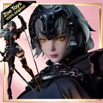 QingYan Studio Jeanne D'Arc Alter FGO Statua z żywicy w skali 1/4, wysokość 60 cm, dwugłowa figura popiersiowa, luksusowe kolorowe pudełko, pakowanie z bawełny perłowej