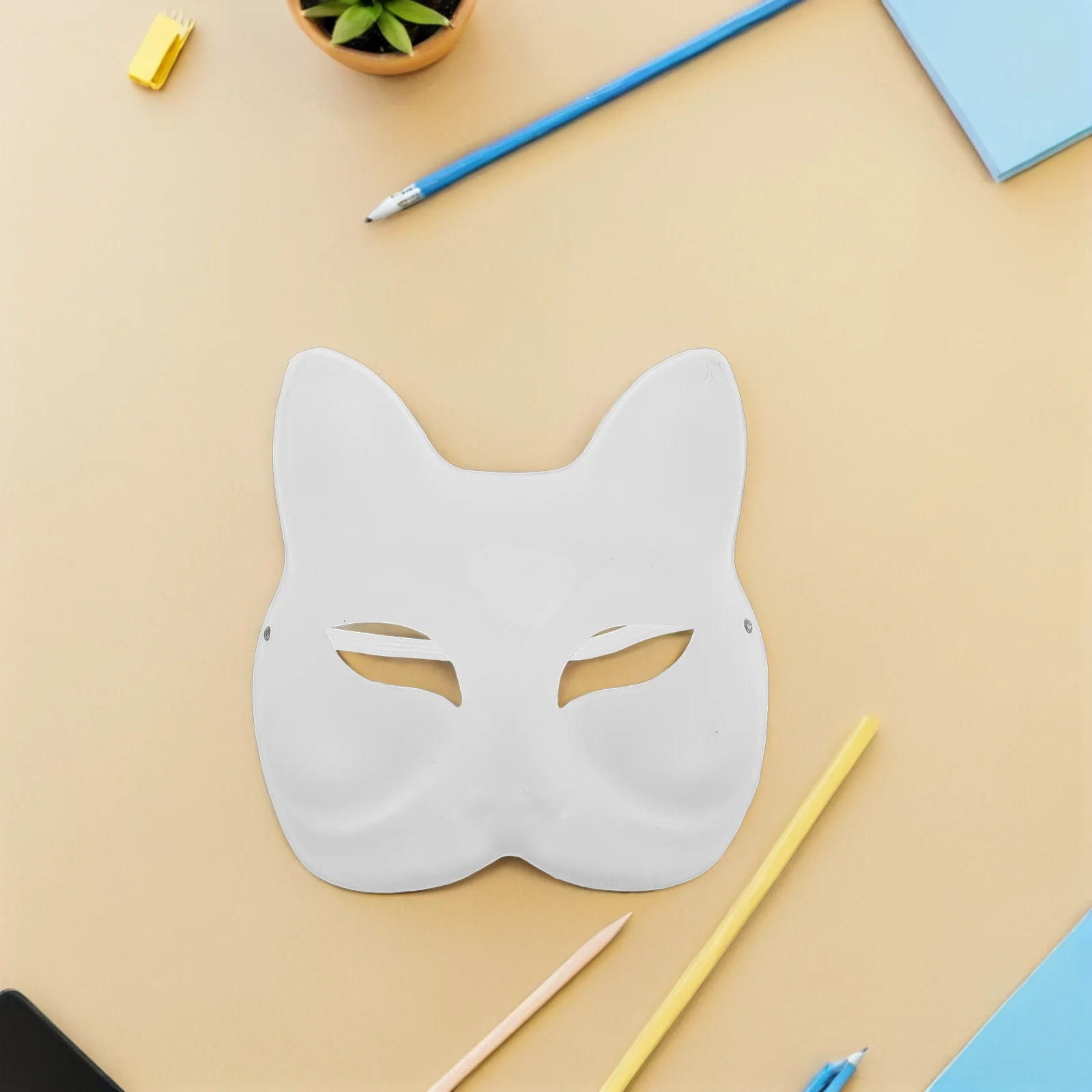 

10Pcs Blank Fox Animal Masks White Paper for Kids Painting DIY Face Masks Costume Party Crafts Fox Mask Kids Blank White Mask