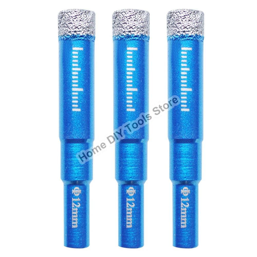 6MM 8MM 10MM 12MM 14MM 16MM Diamond Coated Drill Bit Tile Marble Glass Ceramic Hole Saw Dry Drill Diamond Core Bit Meal Drilling