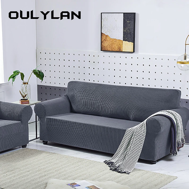 

Oulylan Sofa Cover Solid Color Sofa Cushion for Living Room Sofa Couch Slipcovers Sectional Sofa Covers Protector Home