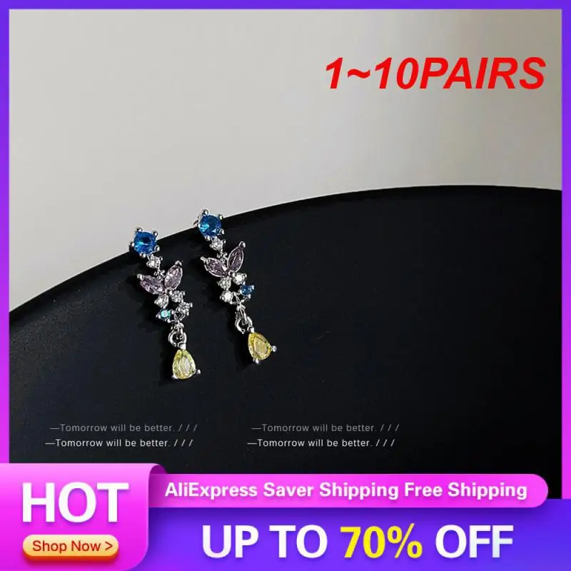 1~10PAIRS Fairy Flower Ornaments Elegant High End Feminine Flower Earrings Ladies Accessories Popular Best Selling