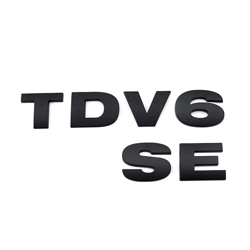 GENUINE LAND ROVER TDV6 SE BADGE IN GRAPHITE GREY FOR VEHICLES 2008-2014