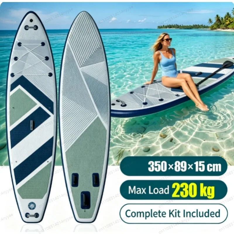 Inflatable Paddle Board SUP Stand Up Portable with Pump Backpack Complete Accessories for Adults Youth
