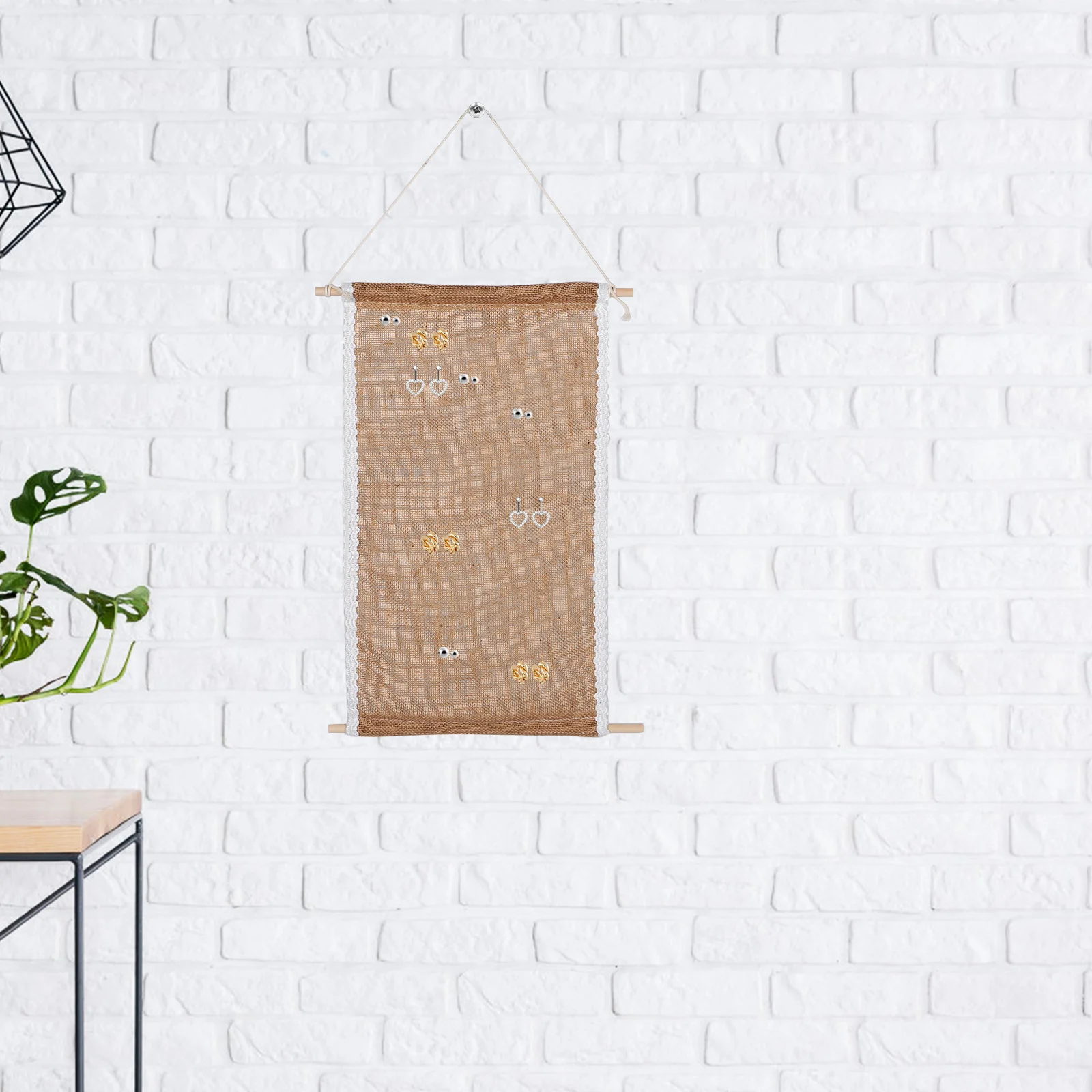 

Органайзер для ювелирных изделий, настенный держатель для ожерелья, серьги, браслет, стеллаж для хранения колец, подставка для женщин, настенная ювелирная подставка