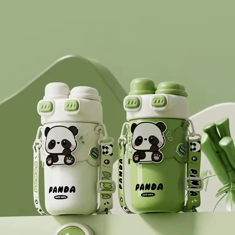 Capybara Double Drink Stainless Steel Tumblers Coffee Mug Kids Thermos Mug Portable Outdoor Flask Water Bottle With Straw view 6