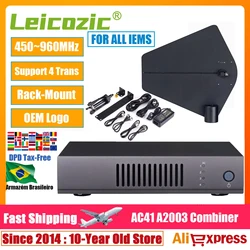 Leicozic AC41 Active Antenna Combiner A2003 Antenna Splitter 450-960Mhz For All Professional In Ear Monitor System Pro Audio