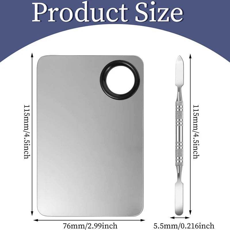 [JN] مجموعة فرشاة كريم الأساس ولوحة المكياج، أداة خلط كريم الأساس، مجموعات أدوات التجميل لمكياج الأظافر