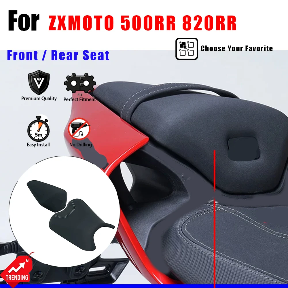 Premium High Quality Front Rear Seat Complete Set Durable Motorcycle Modification Accessories Replacement For ZXMOTO 500RR 820RR