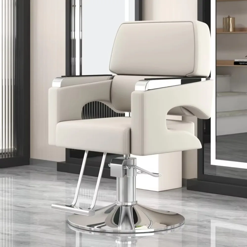 Hairdressing Equipment Barbershop Leather Salon Chair Styling Furniture Barber Chairs for Hair Stylist Beauty view 3
