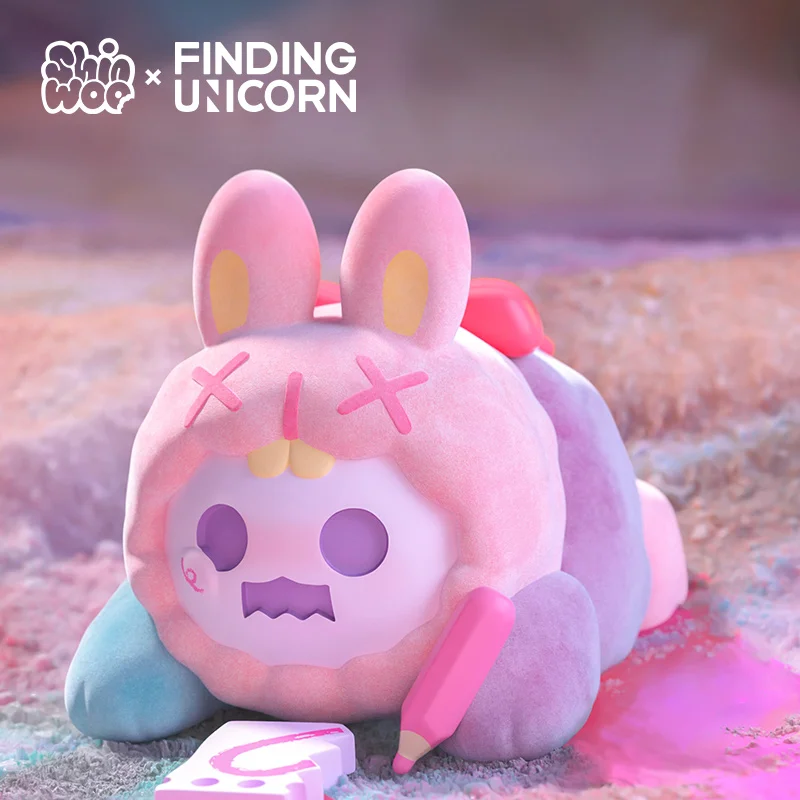 ShinWoo Ghost Bear The Lonely Moon Series and Secret Manor Blind Box Anime Figure Toys Mystery Box Cute Model Gril Birthday Gift