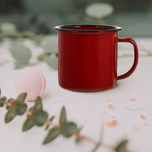 Hemoton kamp malzemeleri-emaye-demirden kupa-vintage-su bardağı-teneke bir kupada küçük bir ücretsiz sıcak kahve kabı-metal kamp bardağı, çay, içecek 8 en çok satan, kupalar küçük çalışıyor-no. 8