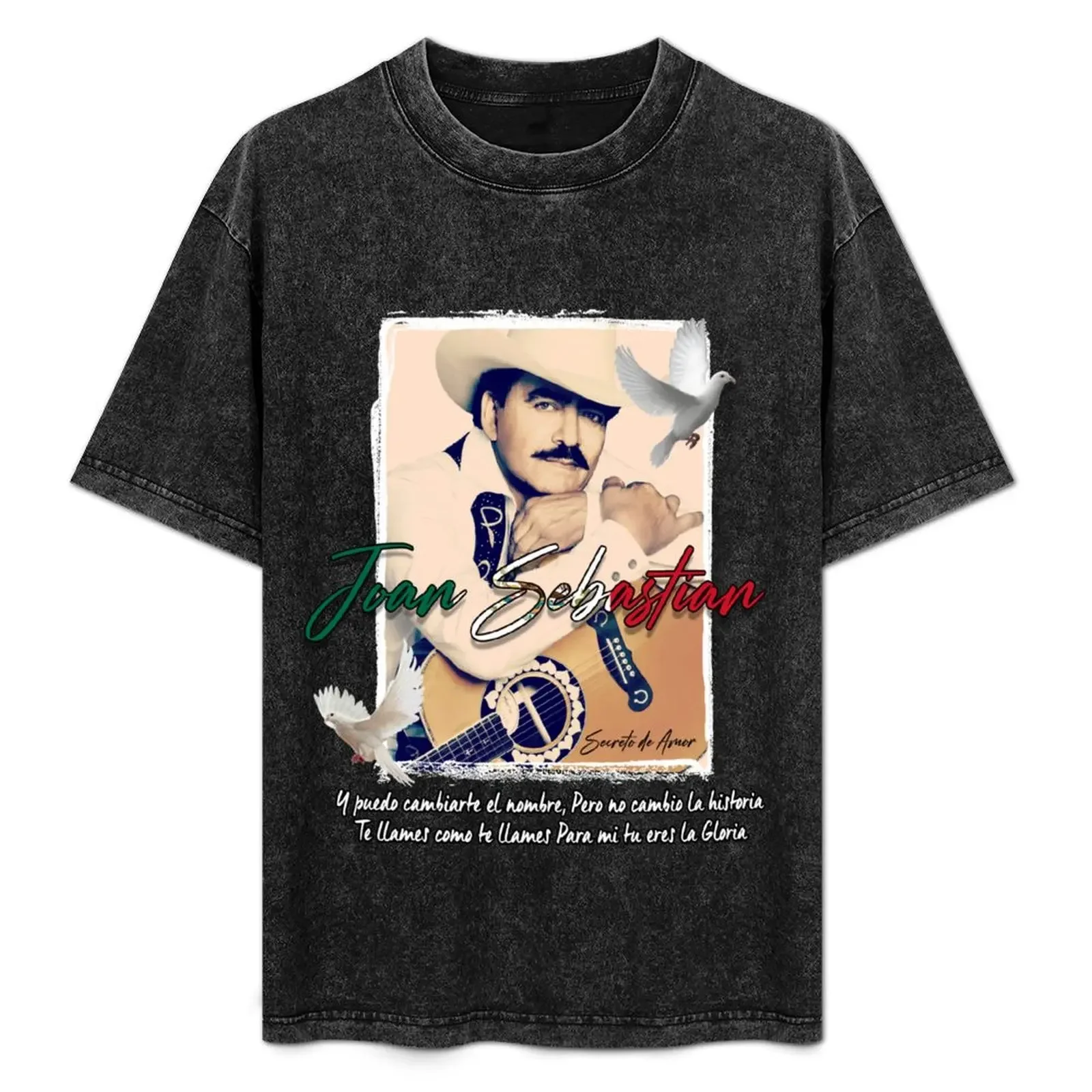 

Joan Sebastian Secreto de Amor T-Shirt anime tshirt oversizeds rapper graphic tees croswit shirt man Men's t shirts