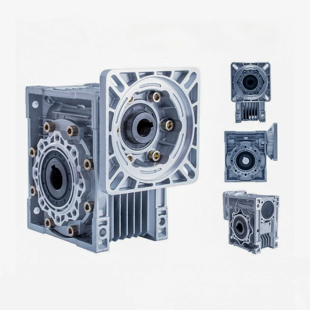 Factory Price  MOTOR Small Self Locking Worm Gearbox RV025 Gear Reducer Aluminium Alloy Hollow Shaft IEC Squared Flange Micro