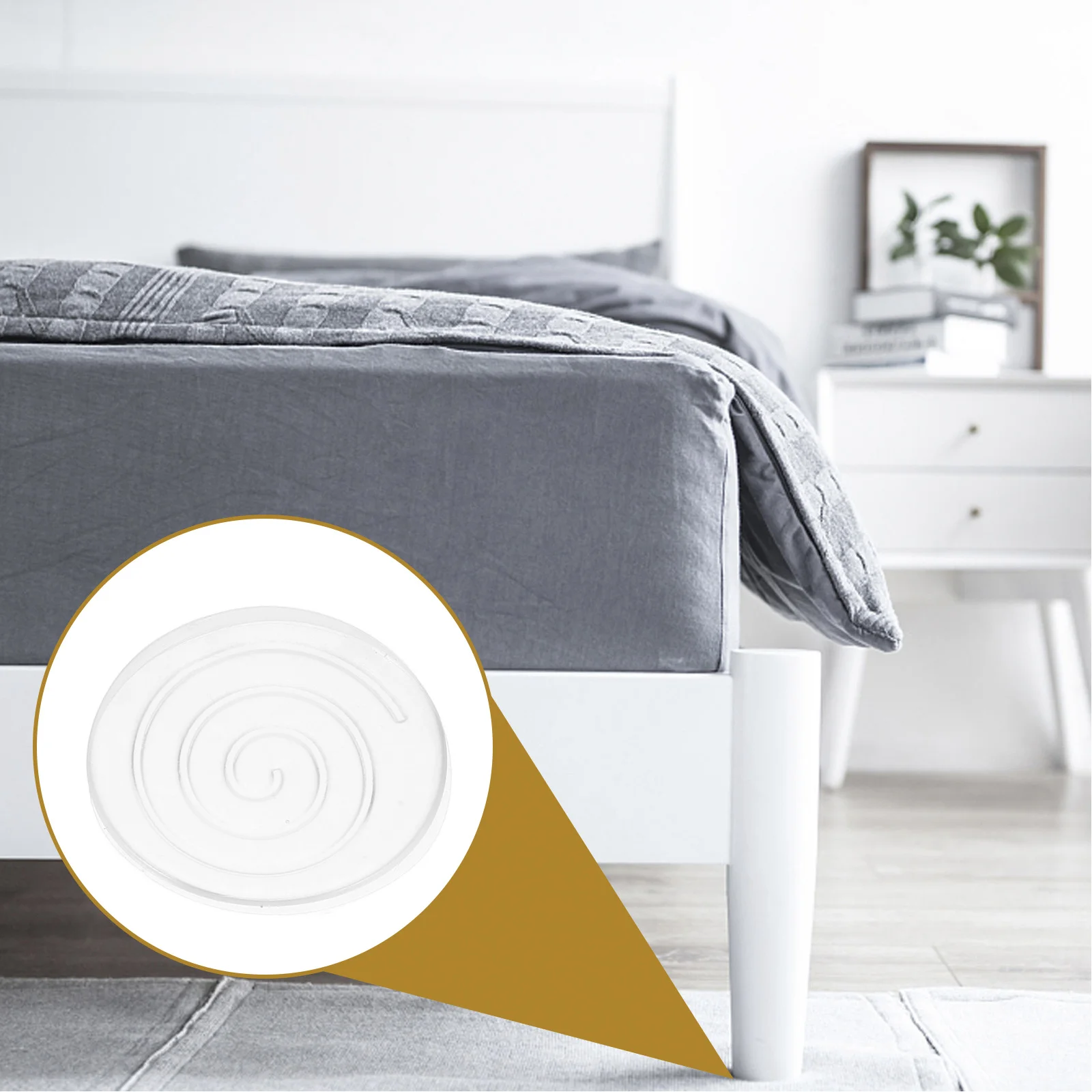 

4pcs Anti Slip Furniture Pads Self Adhesive Chair Leg Protectors For Hardwood Floors Non Skid Table Leg Covers Round Grippers