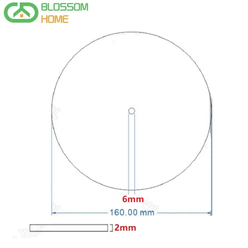 NEW Diameter:160mm Inner D:6mm Thickness:2mm Industrial Measuring Disc Stainless Steel Angle Disc Mechanical Fittings