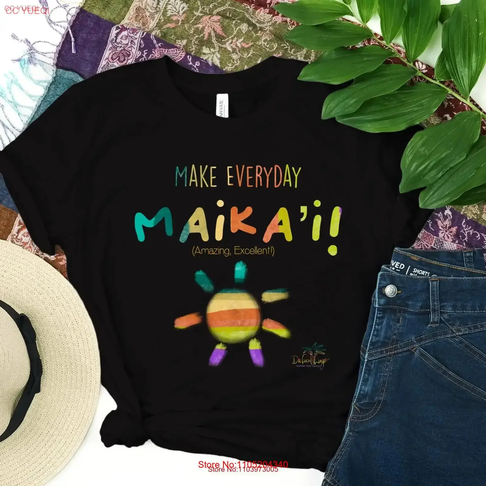 اجعل كل يوم مايكا أنا مذهلة وممتازة في هاواي تي شيرت هاواي لينغو المحلي أقوال إيجابية عتيقة مغسولة أنيقة