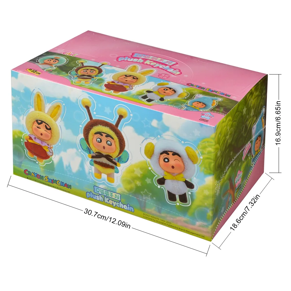 

EAKI Original Crayon Shin-Chan Anime Figure Blind Box Doll Keychain Pendant Model Toys For Children's Birthday Gift
