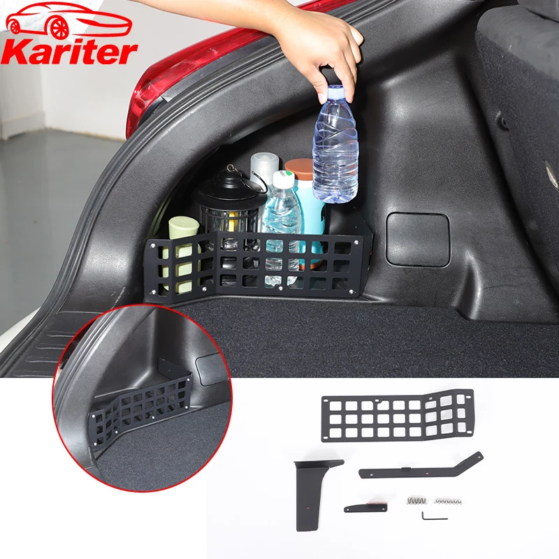 

For 2011-2019 Nissan JUKE Infiniti ESQ Aluminum Alloy Car Trunk Groove Storage Paenl Storage Basket Trunk Organizer Accessories