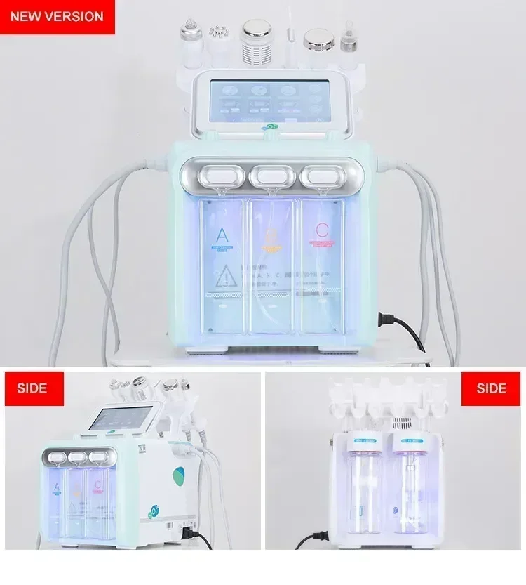 7 in1 H2O2 Water Oxygen Jet Peel Hydro Beauty Skin Cleansing Hydro facial Machine Facial Machine Water Aqua Peeling for Home Use