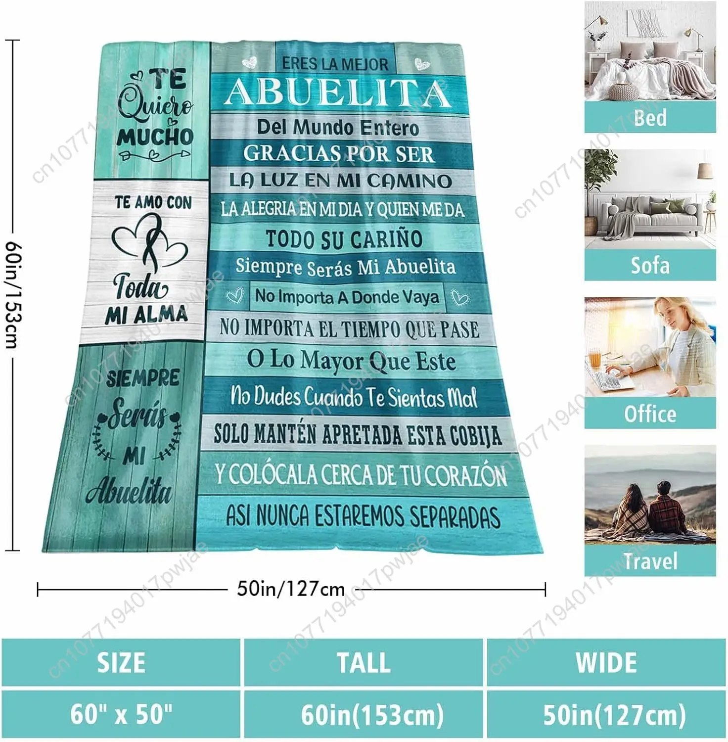 هدايا أبويليتا باللغة الإسبانية هدايا عيد الميلاد للجدة باللغة الإسبانية ريجالو بارا أبويلا أبويلا ريجالوس بطانية الجدة #3