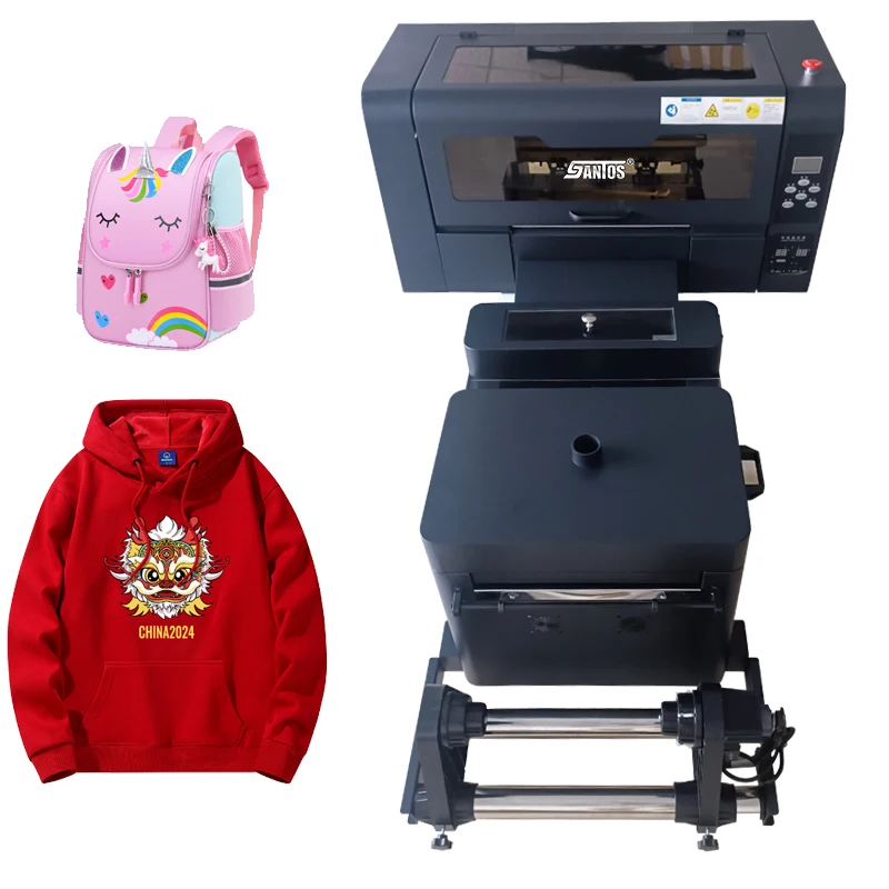 Xp600 Dtf Printers Powder Imprimante Sticker Heat Transfer Film A3 Dtf Printer For Cotton Textiles