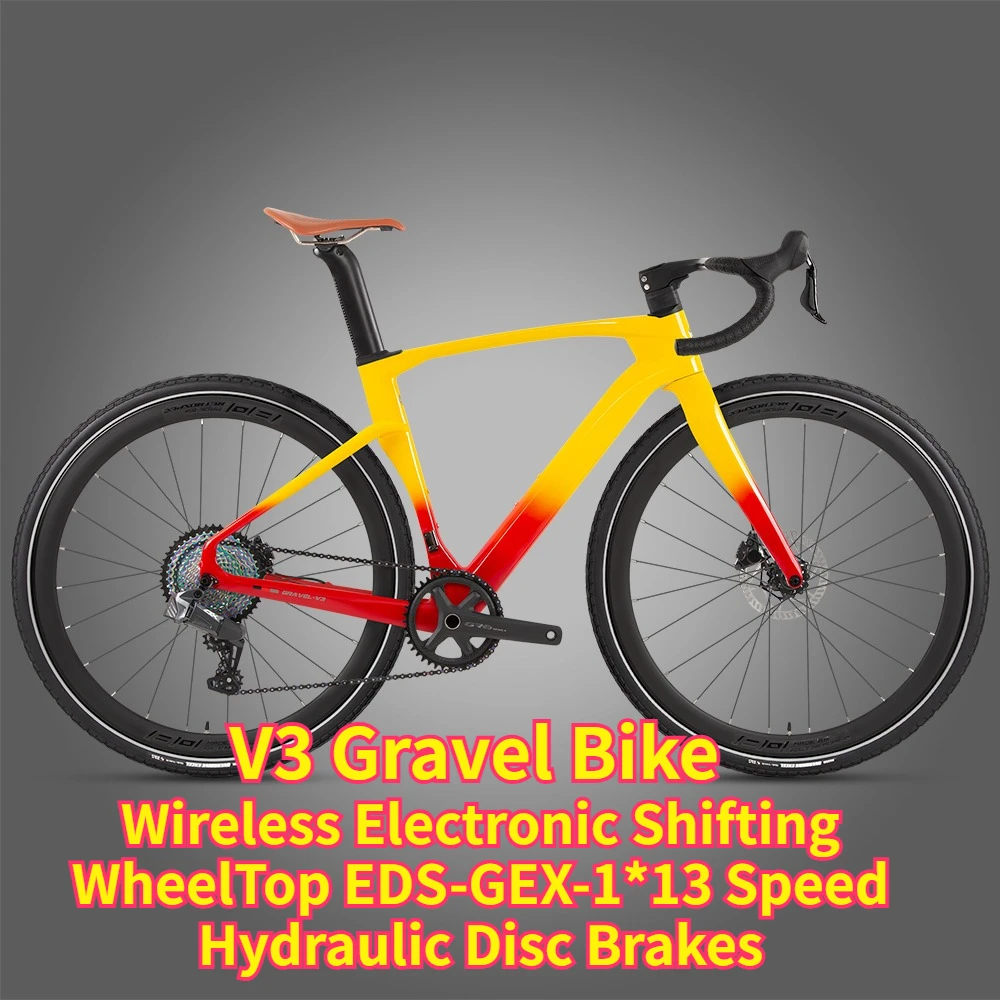 

TWITTER GRAVEL V3pro GEX-13Speed Electronically Shifting T900 Carbon Fiber Road Bike Hydraulic Disc Brakes велосипеды bicicleta