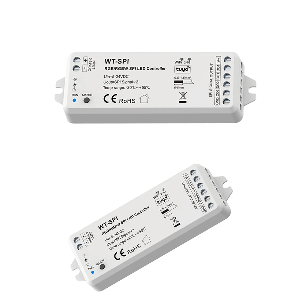 5-24V WT-SPI RGB RGBW kontroler LED Tuya inteligentny adresowalny WS2811 WS2812 SK6812 WS2814 UCS1903 kontroler światła z paskiem pikselowym