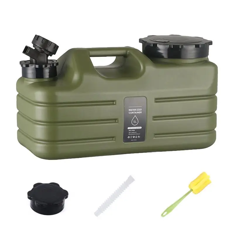 Outdoor Water Tank 5L Outdoor Water Storage Container Tank With Faucet Water Drink Dispenser For Beverage And Beer For Hiking