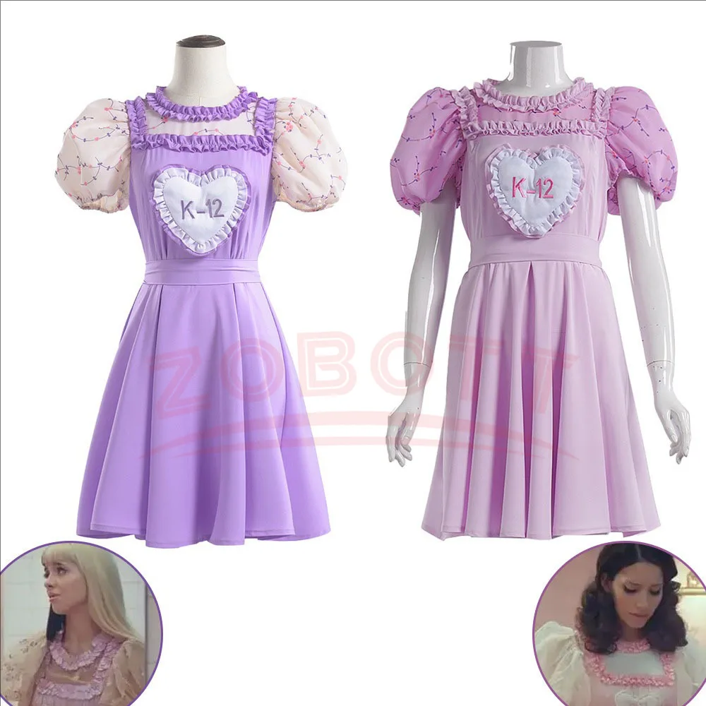 

Movie K-12 Cosplay Costume Full Sets Pink Purple Dress Uniform Suits for Women Outfit Halloween Carnival Party Cosplay Clothes