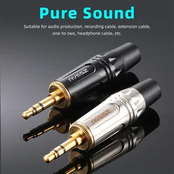 AVSSZ REAN Jack 3.5mm Mono Channel Headphone Computer Welding Plug Gold Tin Plated AUX Sound Synthesizer DC Plug NYS226 YS231