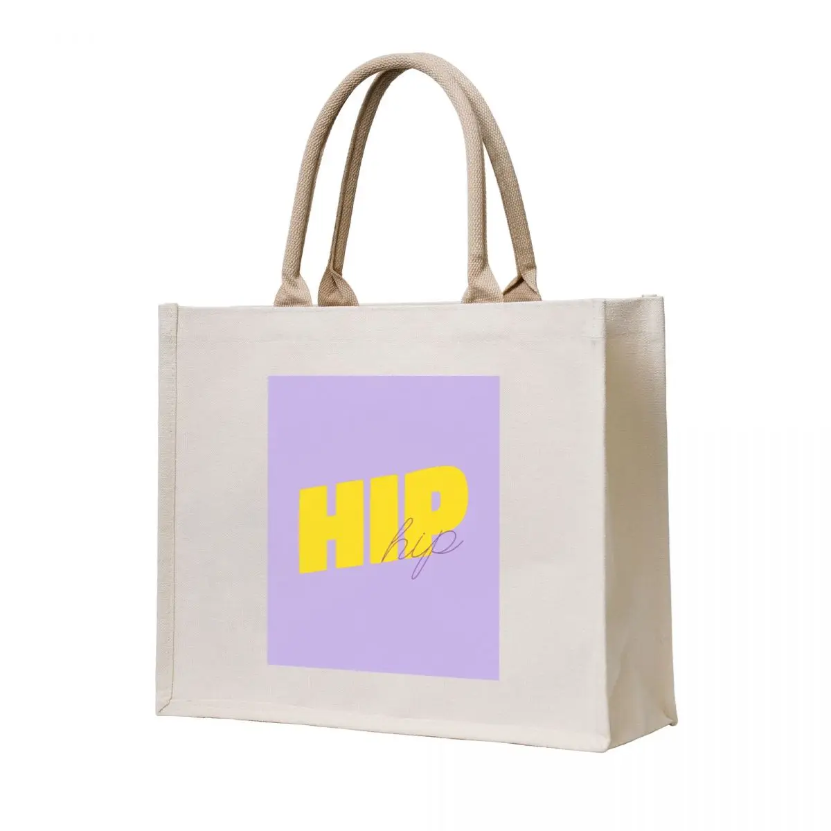 

Lilac/Yellow HIP Tote Bag Customizable tote bag tote bag custom Women's shopper